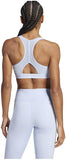 Adidas PWR MS PD BLUDAW TRAINING WORKOUT BRA - MEDIUM SUPPORT HS2995 for Women blue dawn size XLDD