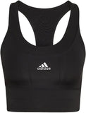 Adidas run ms pkt bra h64679 training black workout bra - medium support for women, size xldd