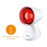 Beurer IL11 Infrared Heat Lamp,Warm, soothing infrared light, Helps ease muscle aches and joint stiffness, Speed recovery from the common cold, Improve complexion, With 5 angles of inclination