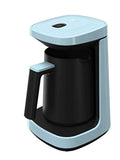 Beko Turkish Coffee Machine, 500W, 3 Cup, One touch control, lack of bean indicator, Anti-Spill Made In Turkey - Blue, TKM2940M, 1 Year Manufacturer Warranty