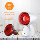 Beurer IL11 Infrared Heat Lamp,Warm, soothing infrared light, Helps ease muscle aches and joint stiffness, Speed recovery from the common cold, Improve complexion, With 5 angles of inclination