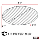 Weber Replacement Charcoal Grates, 17 inches | Premium Grilling accessories