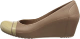 crocs Women's Cap Toe Wedge Sandal,Bronze/Gold,5 M US