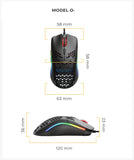 Glorious Gaming Mouse - Model O Minus 58 g Superlight Honeycomb Mouse, Mouse with Lights -Matte Black Mouse, USB Gaming Mouse
