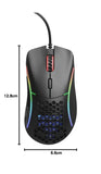 Gloriuos Black Gaming Mouse - Glorious Model D Gaming Mouse Honeycomb - Ultralight RGB Mouse - PC Mouse - 68 g - Matte Black Mouse