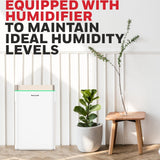 Honeywell Air Purifier for Home, 6-Stage Filtration, Covers 93.6m², Anti-Bacterial, H13 HEPA Filter, Removes 99.99% of Pollutants - Air Touch U2