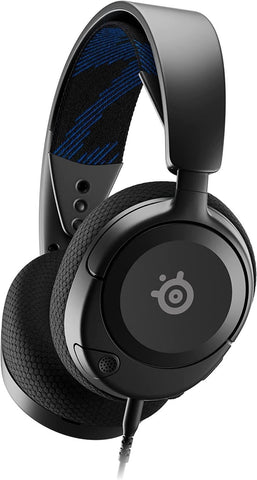 SteelSeries Arctis Nova 1P for PlayStation - PS5 Gaming Headset - Hi-Fi Drivers - 360° Spatial Audio - AirWeave Memory Foam Ear Cushions - Lightweight - Also compatible with PC, Xbox, Switch - Black