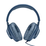 JBL Quantum 100 Wired Over-Ear Gaming Headset With A Detachable Voice-Focus Boom Mic, Quantumsound Signature, Lightweight Headband, Memory Foam Ear Cushion, Pc And Gaming Console Compatible - Blue