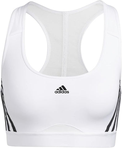 Adidas powerreact training medium-support 3-stripes bra training bra for women