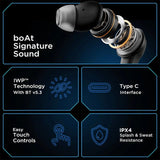 (Refurbished) boAt Immortal 131 in Ear Earbuds(Black Sabre)