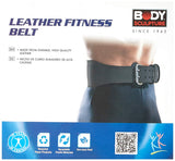 Body Sculpture BW-503-L Leather Weight-Lifting Belt - Black, Large