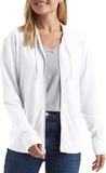 Hanes Women's Jersey Full Zip Hoodie