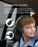 Belkin SoundForm Mini Kids Wireless Headphones with Built in Microphone, On Ear Headsets Girls and Boys For Online Learning, School, Travel Compatible with iPhones, iPads, Galaxy and more - Black