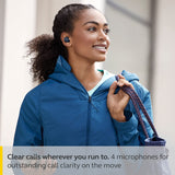 Jabra Elite 7 Active In-Ear Bluetooth Earbuds - True Wireless Sports Ear Buds ShakeGrip for the Ultimate Active Fit, Adjustable Active Noise Cancellation and Alexa Built-In - Navy, One Size