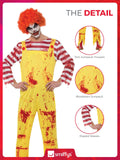 Smiffys Men's Smiffys Kreepy Killer Clown Costume Smiffys Kreepy Killer Clown Costume (pack of 1)
