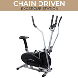 SKY LAND Orbitrac Elliptical Machine Exercise Indoor Cross Trainer Bike Cardio Fitness Equipment, Em-1502, Multicolor, L=94 X W=58 X H=155
