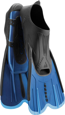 Cressi Adult Short Light Swim Fins with Self-Adjustable Full Foot Pocket - Perfect for Travel - Agua Short: Made in Italy