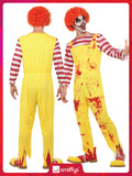 Smiffys Men's Smiffys Kreepy Killer Clown Costume Smiffys Kreepy Killer Clown Costume (pack of 1)