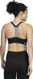 adidas Women PWI MS BLACK/WHITE HE9063 TRAINING BRA for Women Sports Bra