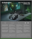 SteelSeries Arctis Nova Pro Wireless Xbox - Multi-System Gaming Headset - Premium Hi-Fi Drivers - Active Noise Cancellation - Infinity Power System - Xbox, PC, PS5, PS4, Switch, Mobile