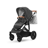 Kinderkraft 3-in-1 Prime 20' Stroller + Accessories - Black