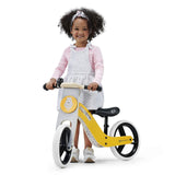 Wooden Balance Bike Uniq, Lightweight Bicycle, Easy Transport, 12 Inches Wheels, With Ajustable Saddle, Accessories, Bell, 2 Handles, For Toddlers, From 2 To 5 Years, To 35 Kg, Turquoise 83 x 54 x 40cm