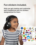Belkin SoundForm Mini Kids Wireless Headphones with Built in Microphone, On Ear Headsets Girls and Boys For Online Learning, School, Travel Compatible with iPhones, iPads, Galaxy and more - Black