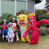 MXoSUM Inflatable Costume for Adult Shark Party Costume Halloween Cosplay Costume Full Body Blow-up Costume Suit