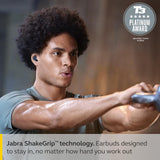 Jabra Elite 7 Active In-Ear Bluetooth Earbuds - True Wireless Sports Ear Buds ShakeGrip for the Ultimate Active Fit, Adjustable Active Noise Cancellation and Alexa Built-In - Navy, One Size