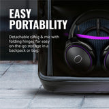 Cooler Master MH630 Gaming Headset with Hi-Fi Sound, Omnidirectional Boom Mic, Durable Aluminum Frame, Detachable Omni-Directional Boom Mic, PC/Console/Mobile Connectivity (MH-630)