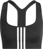 adidas Women PWI MS BLACK/WHITE HE9063 TRAINING BRA for Women Sports Bra