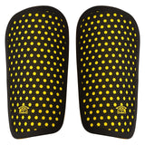 Umbro Front Logo Two-Tone Sports Shin Guard, Yellow & Black