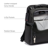 TUMI Men's Slim Solutions Brief Pack Laptop Tablet Business bag Backpack, Black, One Size