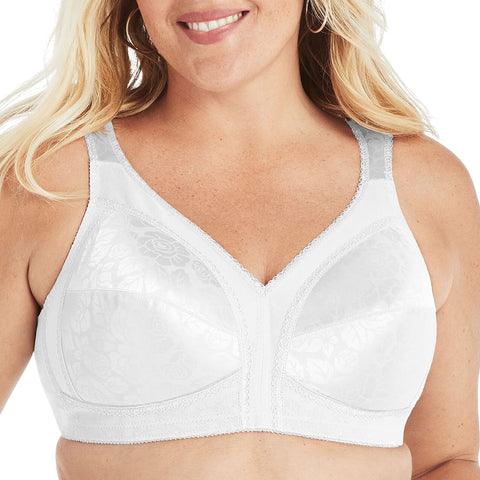 Playtex Womens 18 Hour Comfort-Strap Wireless Bra, Full-Coverage Bra with 4-Way Trusupport, Single Or 2-Pack 40 DD