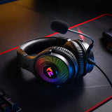 Redragon H350 Pandora RGB Wired Gaming Headset, Dynamic RGB Backlight - Stereo Surround-Sound