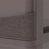 Cosmoplast Cedargrain 5 Tiers Storage Cabinet With Drawers And Wheels, Dark Brown