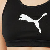 Puma Womens Mid Impact 4Keeps Bra, Color: Puma Black, Size: XL