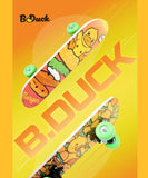 B.Duck Kids Skateboard for Beginners - Four Wheel Street Brushing Board -7 Layer Maple Wood Beginners Land Surfing Skateboarding Skiing Practice Board