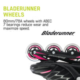 Bladerunner by Rollerblade Advantage Pro XT Women's Adult Fitness Inline Skate, Pink and Black Inline Skates