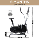 SKY LAND Orbitrac Elliptical Machine Exercise Indoor Cross Trainer Bike Cardio Fitness Equipment, Em-1502, Multicolor, L=94 X W=58 X H=155
