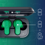 Skullcandy Dime 2 True Wireless Earbuds With Tile Finding Technology, 12 Hours Total Battery, IPX4 Sweat and Water Resistant, Secure Noise Isolating Fit, Dark Blue/Green