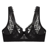 Glamorise Women's Full Figure Wonderwire Front Close Stretch Lace Bra #9245