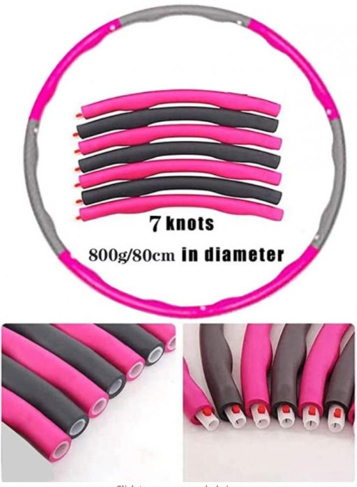 Alissa Hula Hoop，Hoola Hoop for Weight Loss，Sports Fitness Equipment，Weighted Exercise Hoola Hoops for Adults，Professional Soft Fitness Hoola Hoops Women Girls Fitness