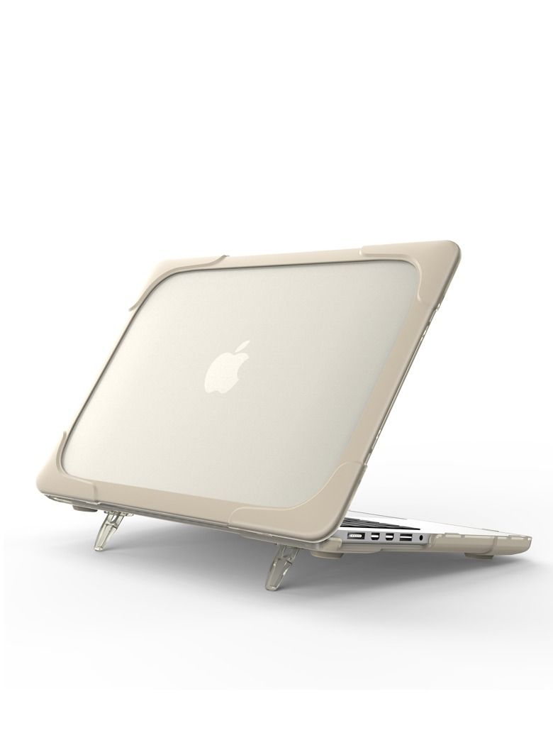 GULFLINK Hard Shell Case Cover with Kickstand Shockproof Function for MacBook Pro Retina (A1502/A1425) 13 inch