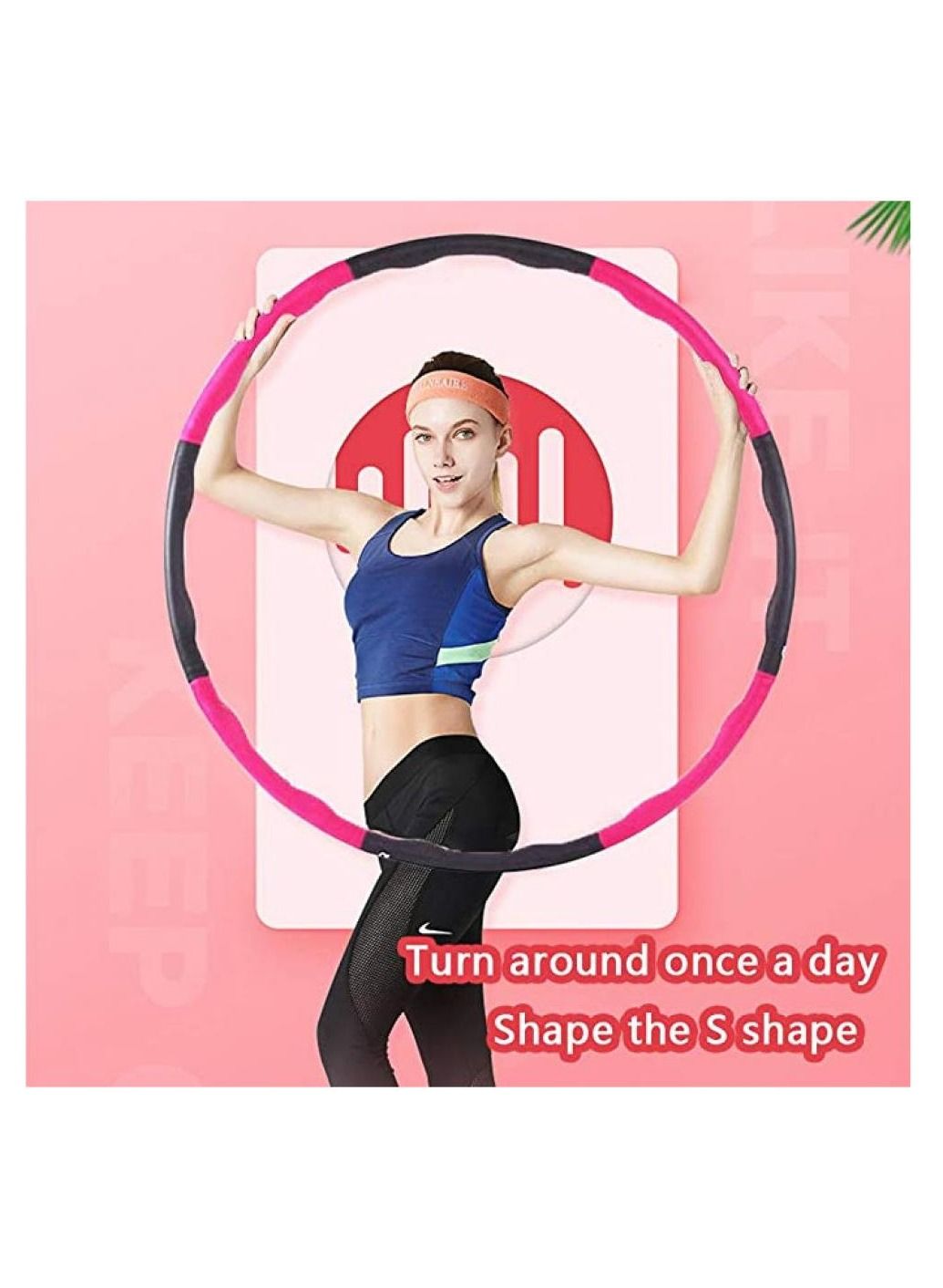 Alissa Hula Hoop，Hoola Hoop for Weight Loss，Sports Fitness Equipment，Weighted Exercise Hoola Hoops for Adults，Professional Soft Fitness Hoola Hoops Women Girls Fitness