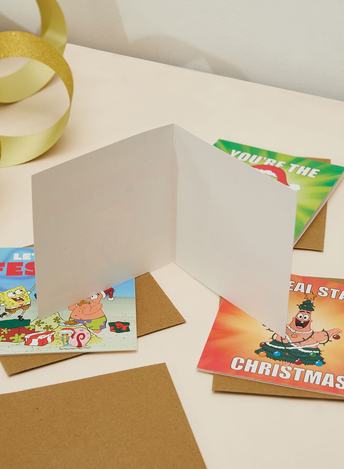 Typo Spongebob Christmas Card 20 Pack