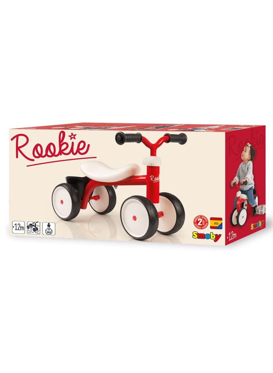 Smoby Rookie Metal Carrier - Red 7600721400