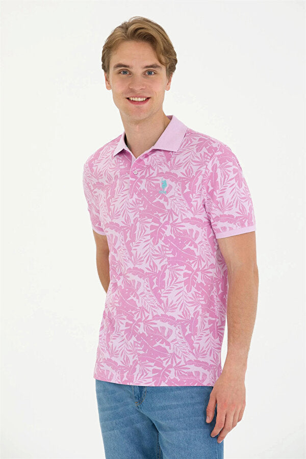 U.S. Polo Polo Shirt For Men, Light Pink -2Xl