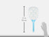 USB Charging Mosquito Swatter with Light - Blue