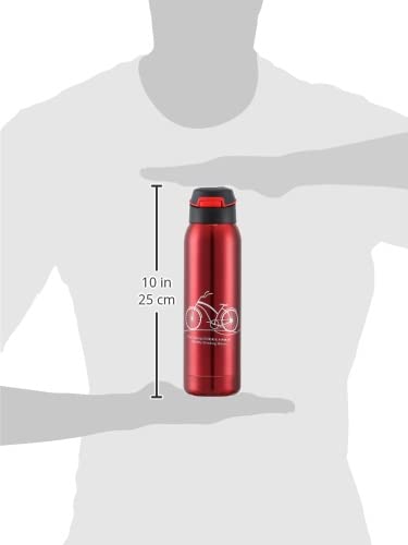 HOOR Stainless Steel Bottle, 500 ml - Red